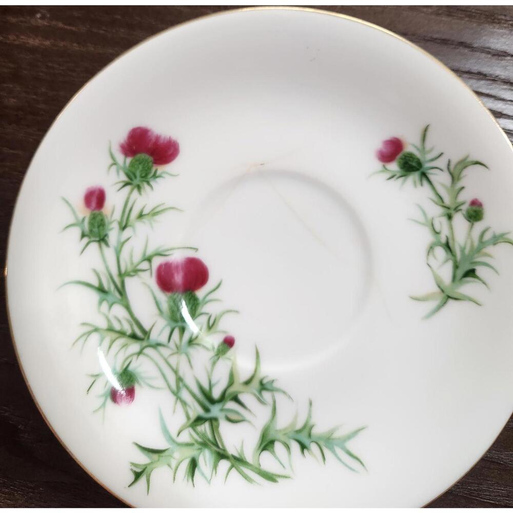 Vintage Craftsman Thistle Saucer